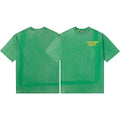 Gallery Dept T-Shirt Hand Painted Ink Splashing Alphabet Washed Retro Short Sleeve T-Shirt